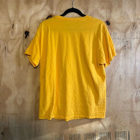 Aaliyah Short Sleeve 100% Cotton Yellow 90s Retro Graphic Tee Sz M / L - Picture 3 of 5
